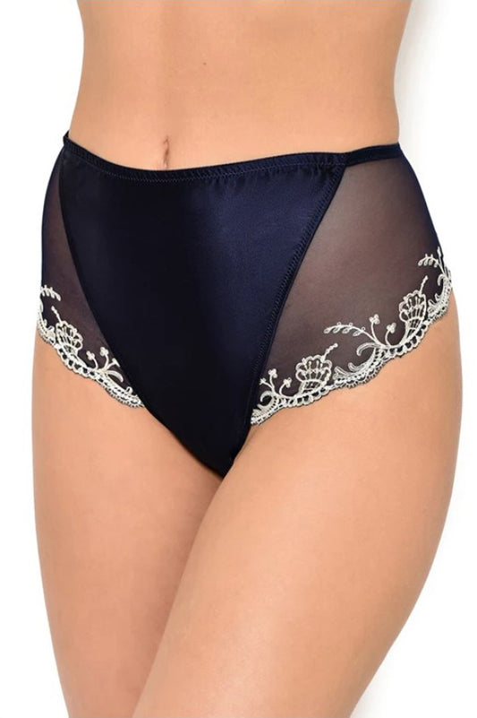 Luxury Silk Embroidered Full Brief Lise Charmel Splendeur Soie at Di Moda European Lingerie Toronto