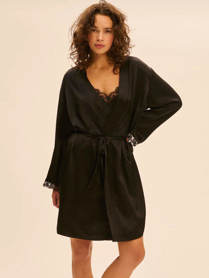LOVE ME Silk Long Kimono