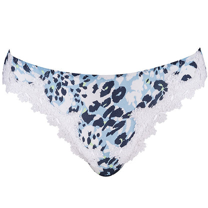 The Camo Lace Pleasing Brief wonderfully captures the essence of the Diane Von Fürstenberg work.