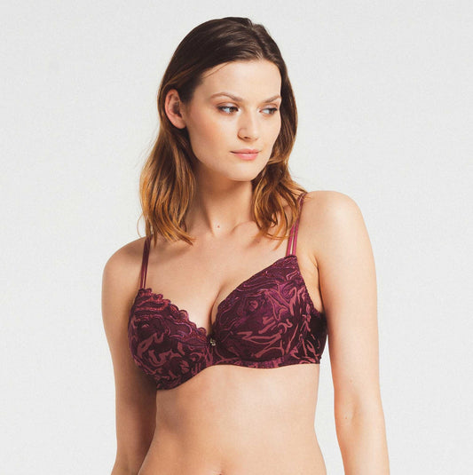 Louisa Bracq Vortex Push-Up Silk Bra