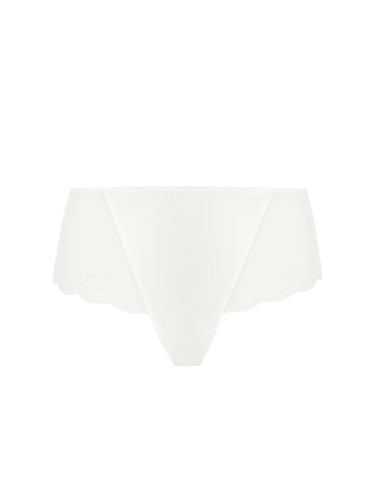 White boxer briefs on a white background