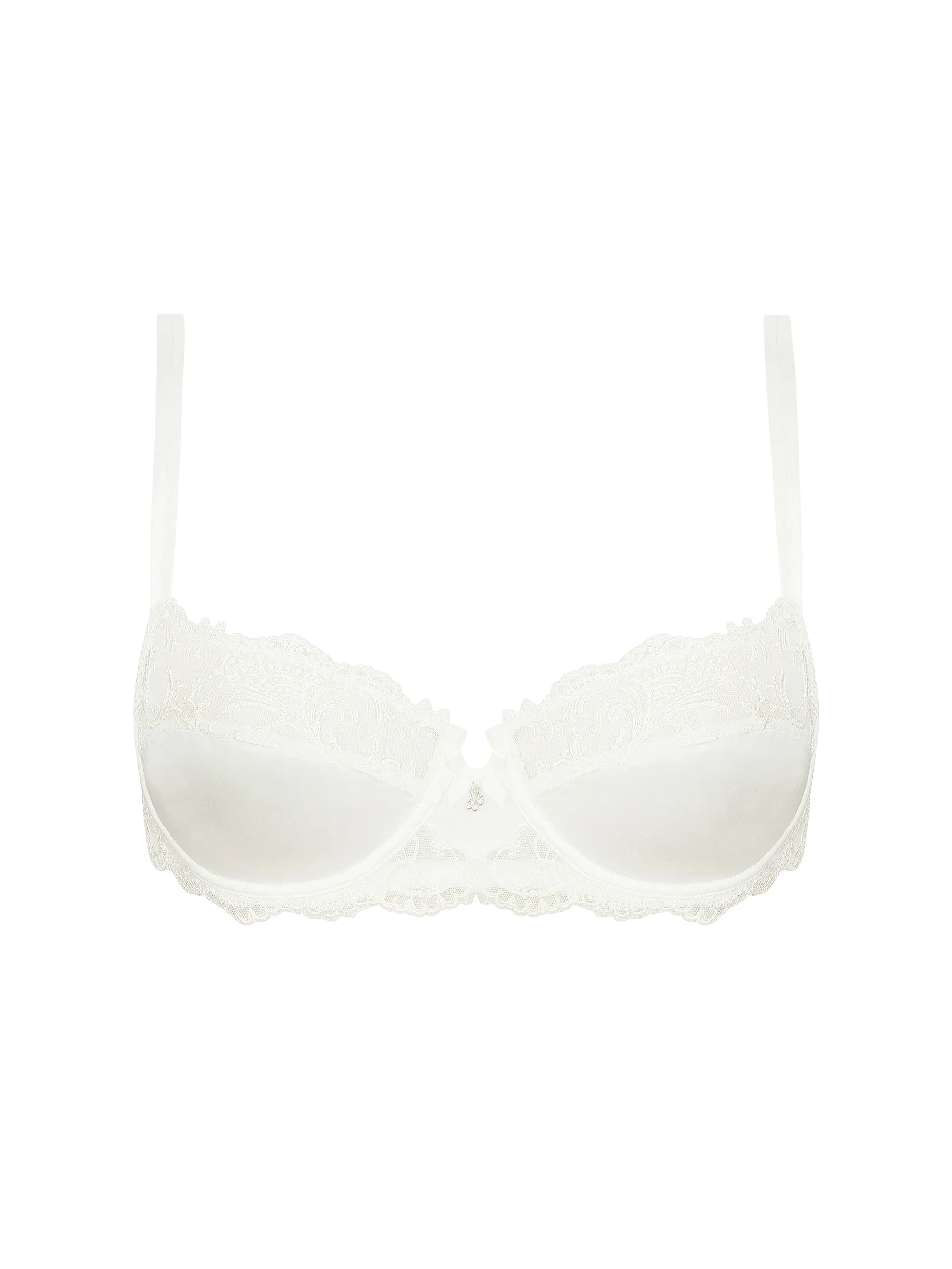 White bra on a white background
