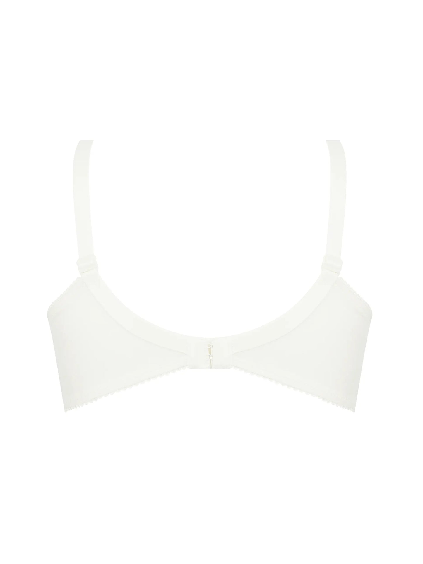 White bikini top on a white background