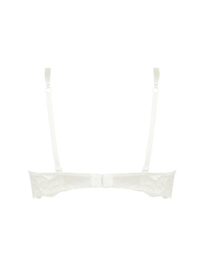 White bra on a white background