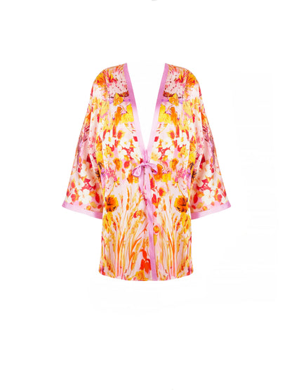 Jardins de Lumière Silk Kimono front picture