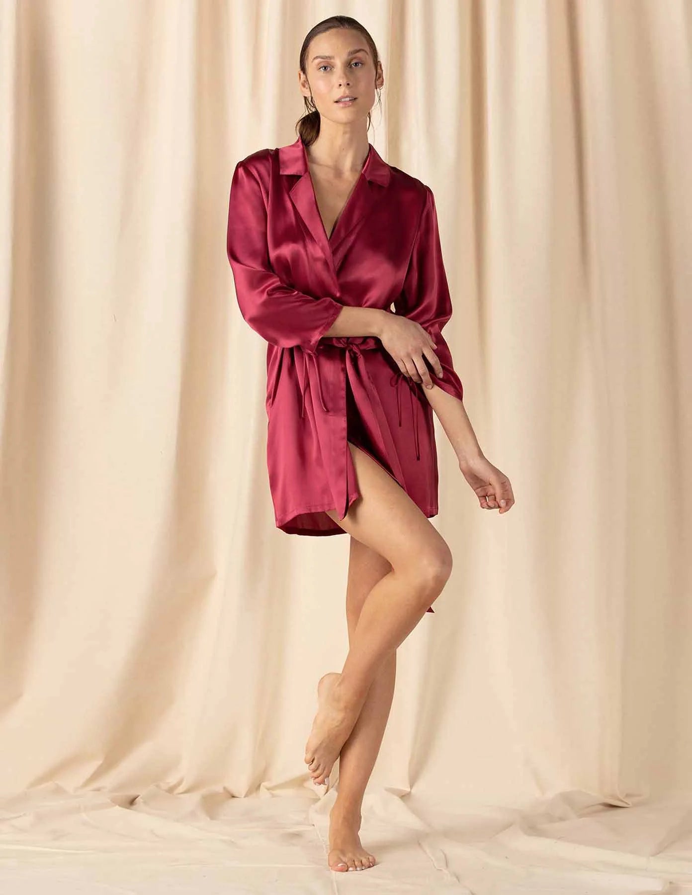 NK IMODE Mischa Front Tie Blazer Robe