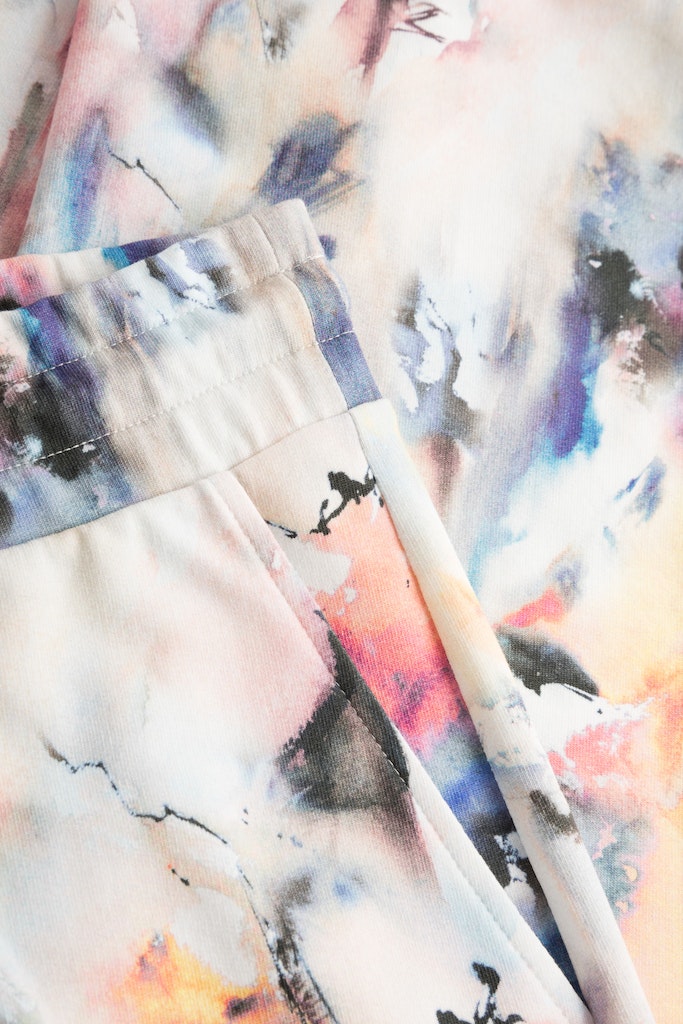 Thx Pastel Watercolour Print Sweatpants detail on the side pocket