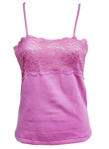 The Makò Cotton line by Emmebivi from Italy features this lightweight lace-bust top, composed of a premium extra-long staple cotton variety of Egyptian origin.