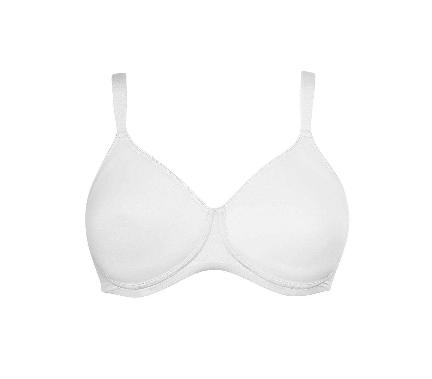 White beige wireless spacer cup bra from the Plus line by SIéLEI from Italy.