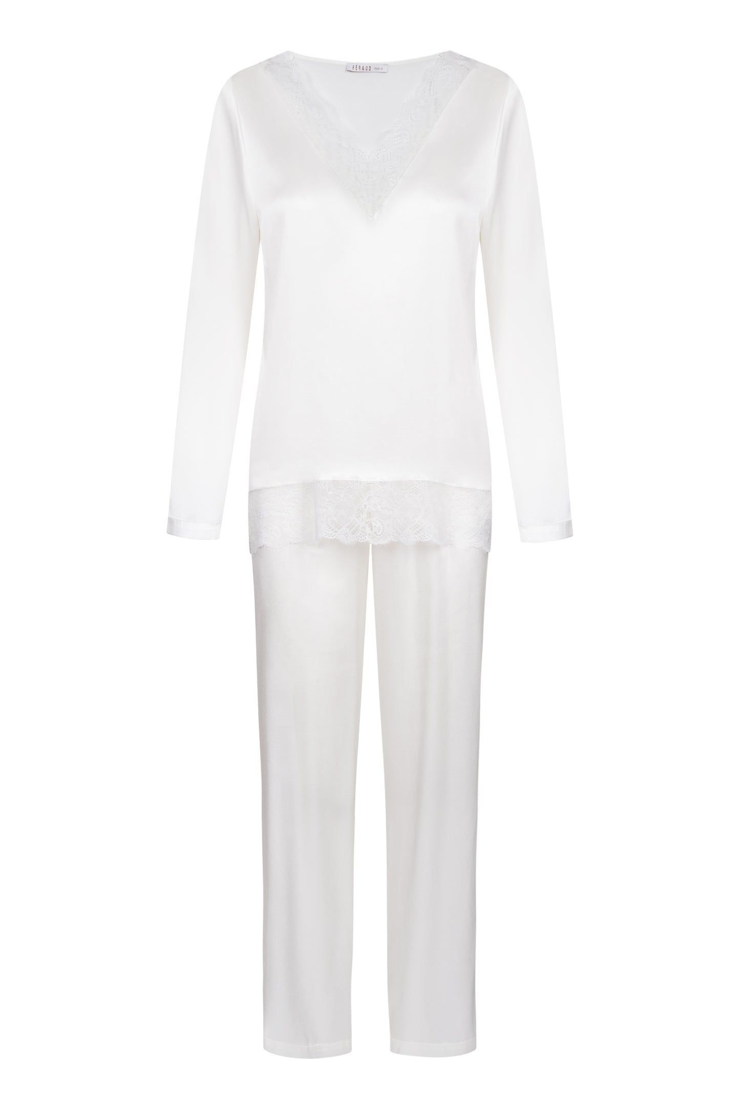 Luxurious two-piece pajamas set from the Organic Silk line by Féraud Paris at Di Moda Lingerie.