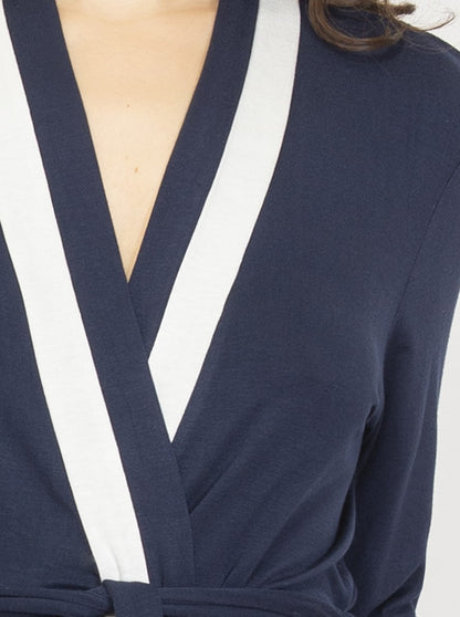 Long Sleeve Soft Dressing Robe by SIeLEI Italy